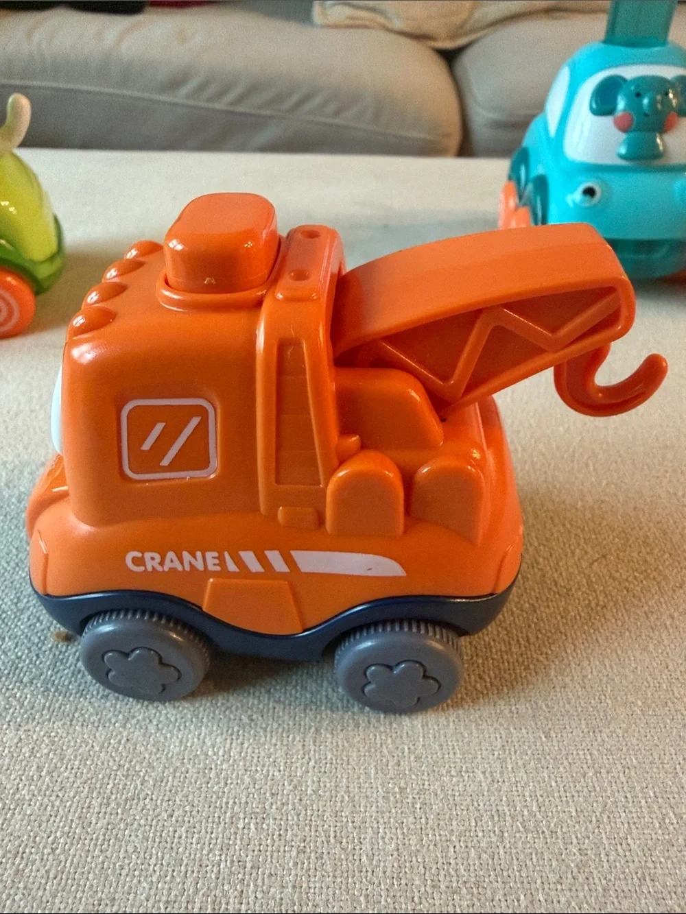 Kids Push Toy Car Set - Green, Orange, Blue, Yellow
